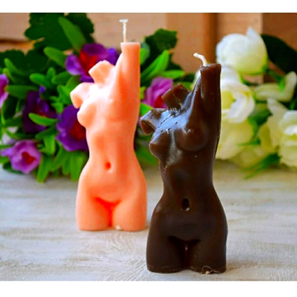 Nude female candles